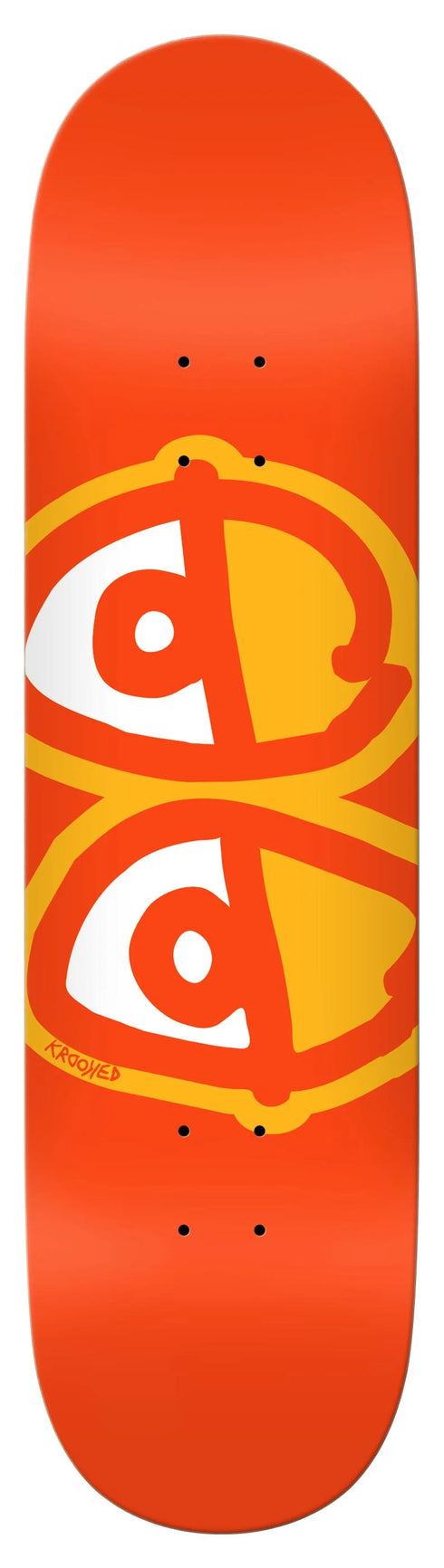 Krooked - Team Eyes Orange Deck (8.25")